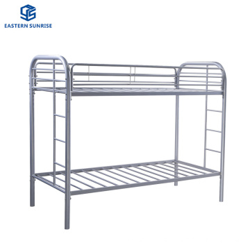 Double Metal Bunk Bed with Ladder for School Army